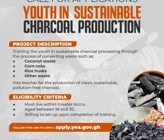 YEA JOB; Youth in Sustainable Charcoal Production Project. APPLY